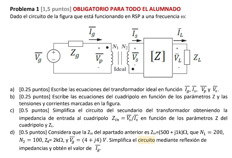 Ejemplo de ejercicio de examen AC