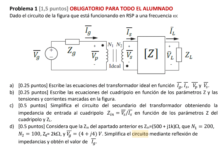 Ejemplo de ejercicio de examen AC